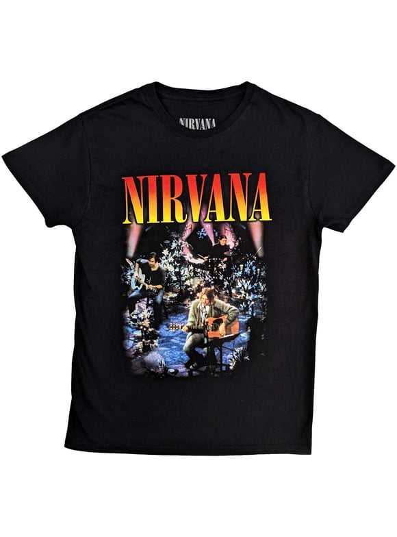T-shirt Nirvana Sketch Noir Rare - Taille S - Occasion Très Bon état - Style Années 90