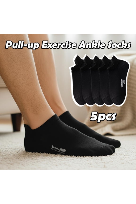 Men's No-Show Ankle Socks 5-Pack – Summer Breathable Low-Cut Liner Socks with Heel Tab & Non-Slip Grip, Seamless Toe Cotton Blend forSneakers, Boat Shoes & Daily Wear