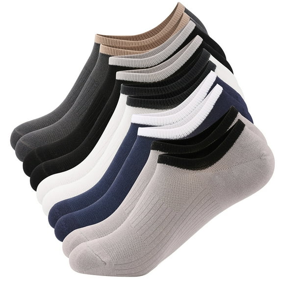 Men's No Show Socks 10-Pack