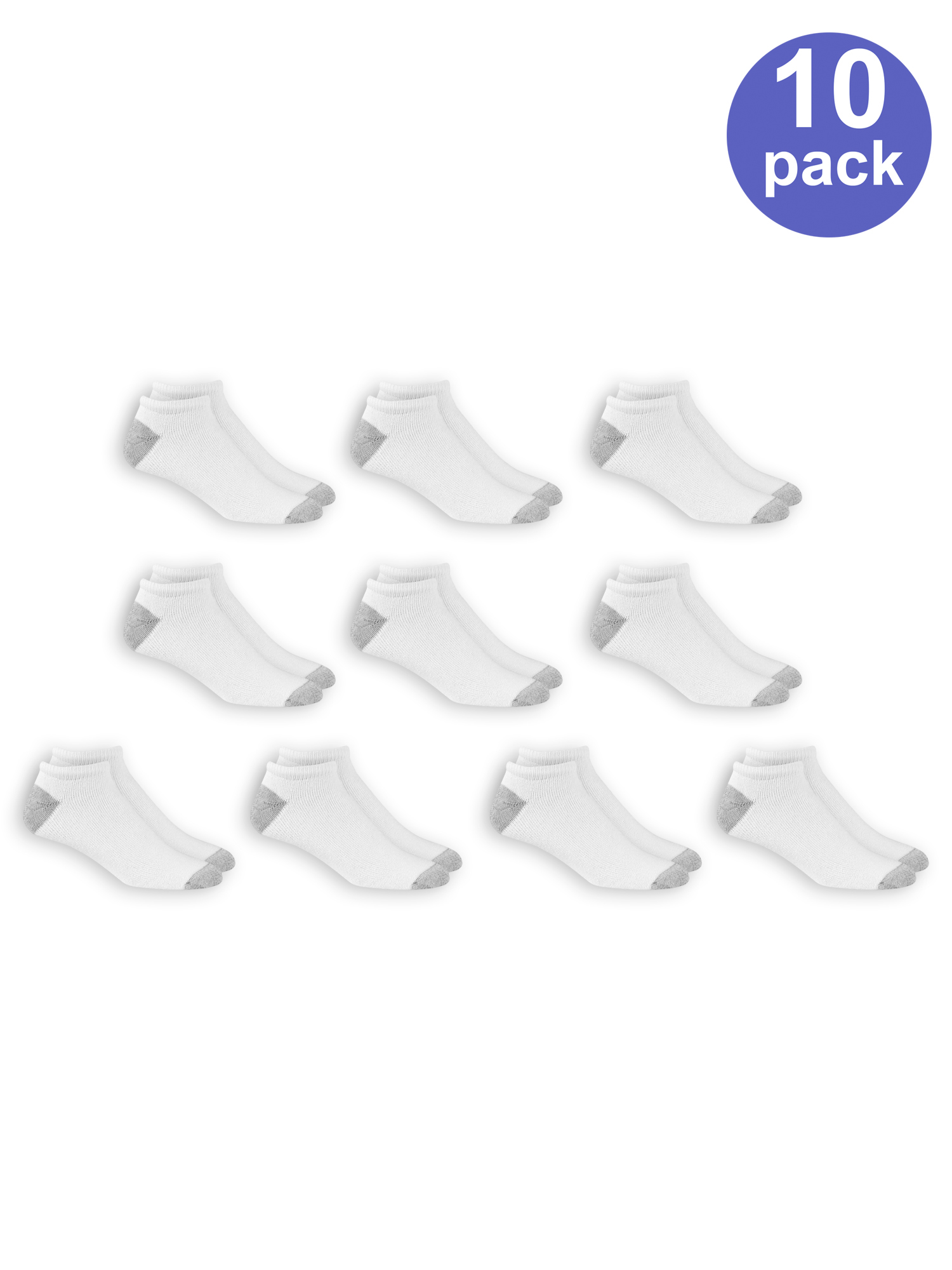 Men's No Show Socks 10 Pack - image 1 of 3