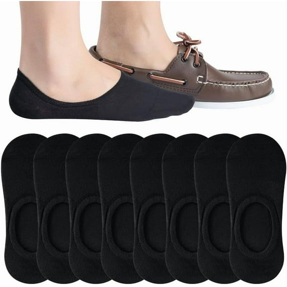 Men's No Show Socks - Non Slip & Low Cut Under Ankle Invisible Socks - For Casual & Formal Wear - Soft & Stretchable