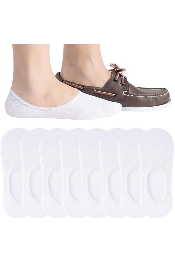 Men's No Show Socks - Non Slip & Low Cut Under Ankle Invisible Socks - For Casual & Formal Wear - Soft & Stretchable