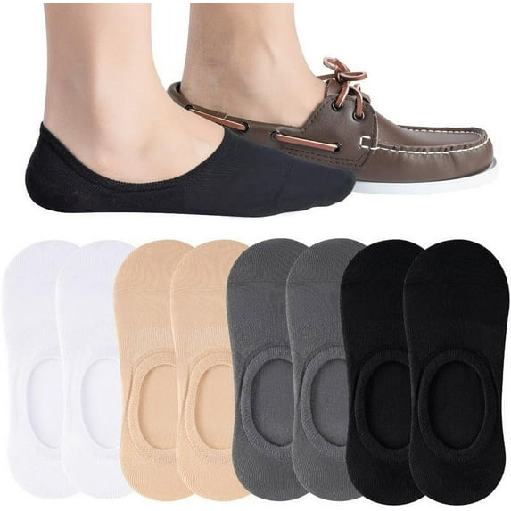 Men's No Show Socks - Non Slip & Low Cut Under Ankle Invisible Socks - For Casual & Formal Wear - Soft & Stretchable