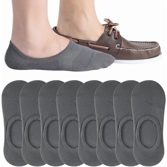 Men's No Show Socks - Non Slip & Low Cut Under Ankle Invisible Socks - For Casual & Formal Wear - Soft & Stretchable