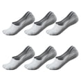 thumbnail image 1 of LDU Men's No Show Socks, Solid Skin Friendly Breathable Quick Dry Invisible Low Cut Socks for Daily Wear, 6 Pairs, 1 of 7