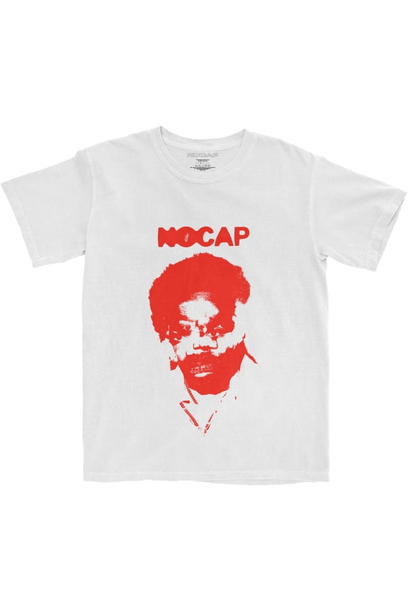NoCap T Shirt Face Mash Logo new Official Mens White