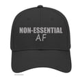 thumbnail image 1 of Men's Non-Essential AF Embroidered Performance Baseball Cap, Black, 1 of 4