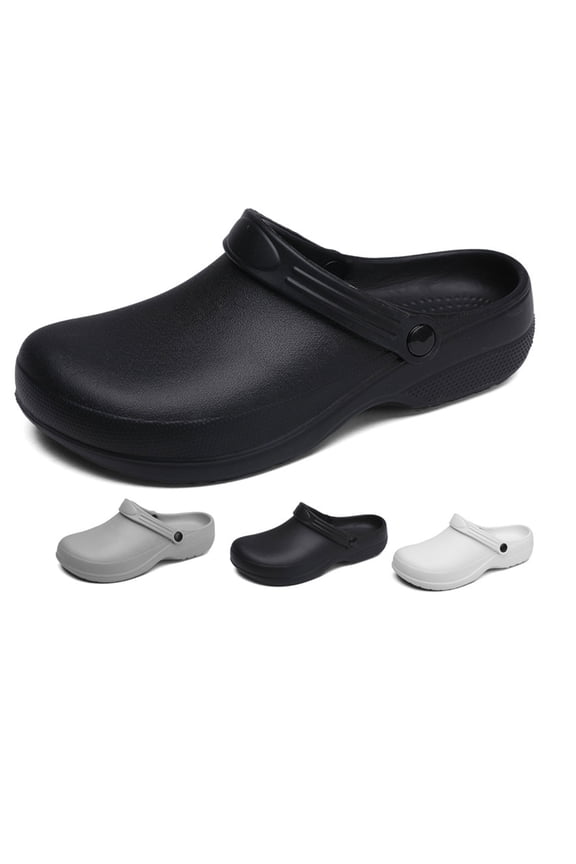 Men's Non Slip Kitchen Clogs for Women Waterproof Chef Shoes Oil Resistant Work Mules Lightweight EVA Slip Resistant Gardening & Restaurant Footwear