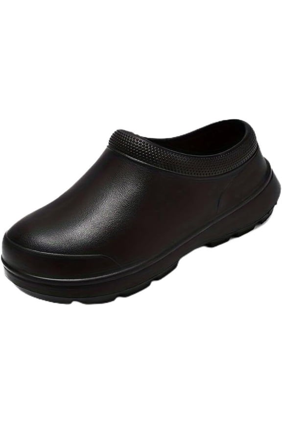 Men's Non-Slip Oil-Resistant EVA Chef Shoes - Lightweight Slip-On Work Shoes for Kitchen, Restaurant, and Hospital Use