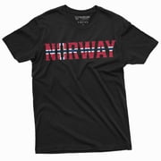 Mens Norway T-shirt Norge Norwegian Flag coat of arms tee shirt Norwegian coat of arms tee shirt