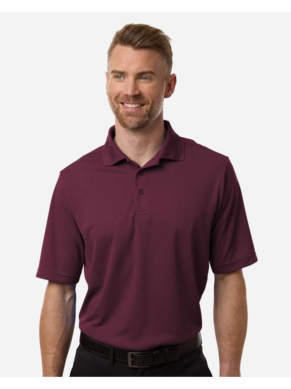 CORE365 CE108 Men's Nova Performance Pique Polo-Burgundy-XL