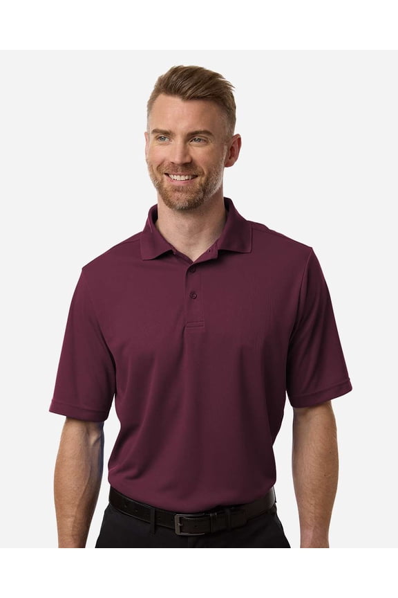 CORE365 CE108 Men's Nova Performance Pique Polo-Burgundy-XL