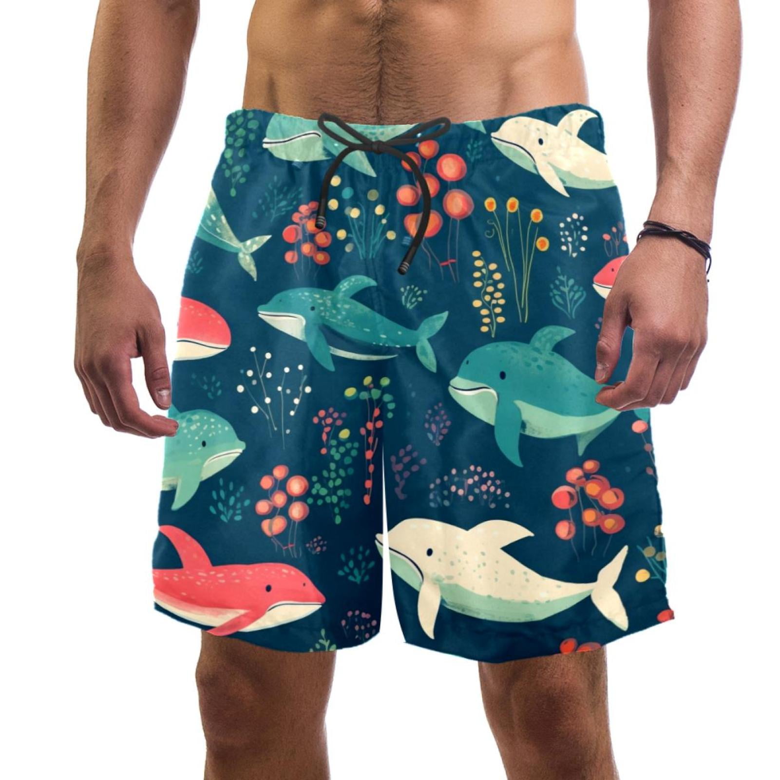 Men's Novelty Board Shorts, Beach Holiday Party Quick Dry Bathing Suits