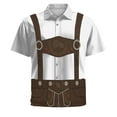 thumbnail image 1 of Men's Novelty Button-Down Shirts Lapel Collar Print Beach Shirts Lapel Tops Hip Hop Pattern Stretch Shirts Lapel Button Tops, 1 of 4