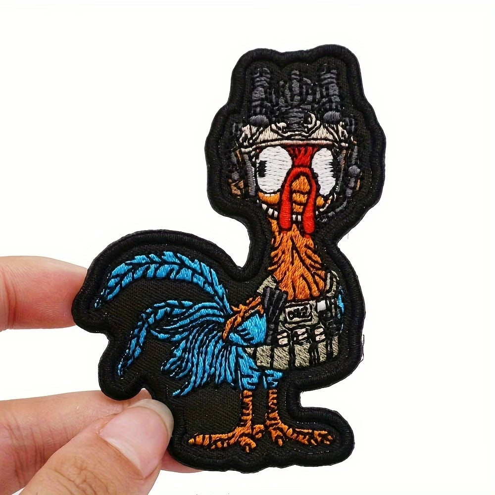 Men's Novelty Cartoon Embroidered Cloth Patch - Fun and Unique Design for Jackets, Bags, and More