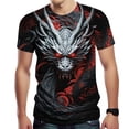 thumbnail image 1 of Men's Novelty Dragon T-Shirts 3D Printed Dragon Short Sleeve Tshirts Casual Summer Tee Top, 1 of 6