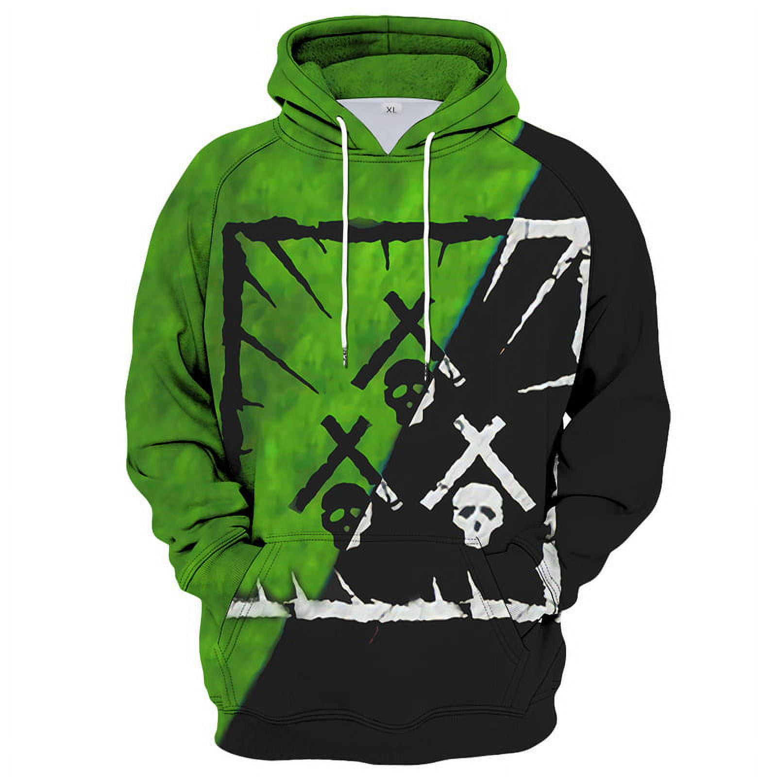 Men's Novelty Hoodie Long Sleeves 3D Funny Graphic Print Sweatshirt