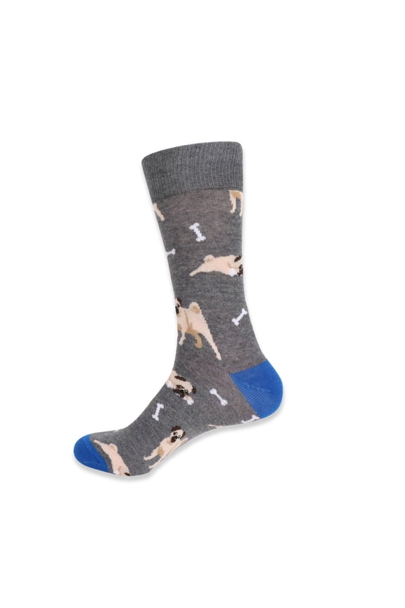 Men's Novelty Pug Dog Socks