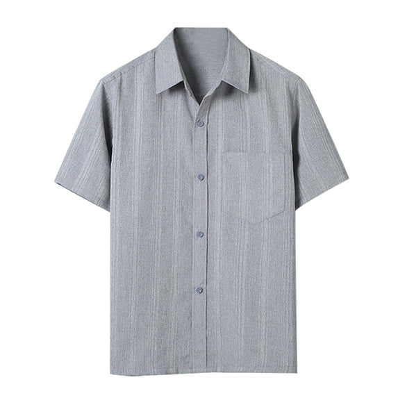 Men's Novelty Shirts Lapel Button Down Print Workout Tees Shirt Classic Stretch Shirts Lapel Button Tops