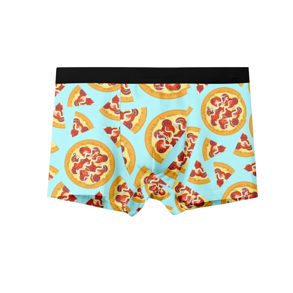 Men's Novelty Underwear Boxer Briefs Junk Food, Pizza Styles,Unique ...
