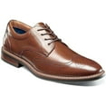 thumbnail image 1 of Men's Nunn Bush Centro Flex Wingtip Oxford Party Shoes Cognac 84983-221, 1 of 9