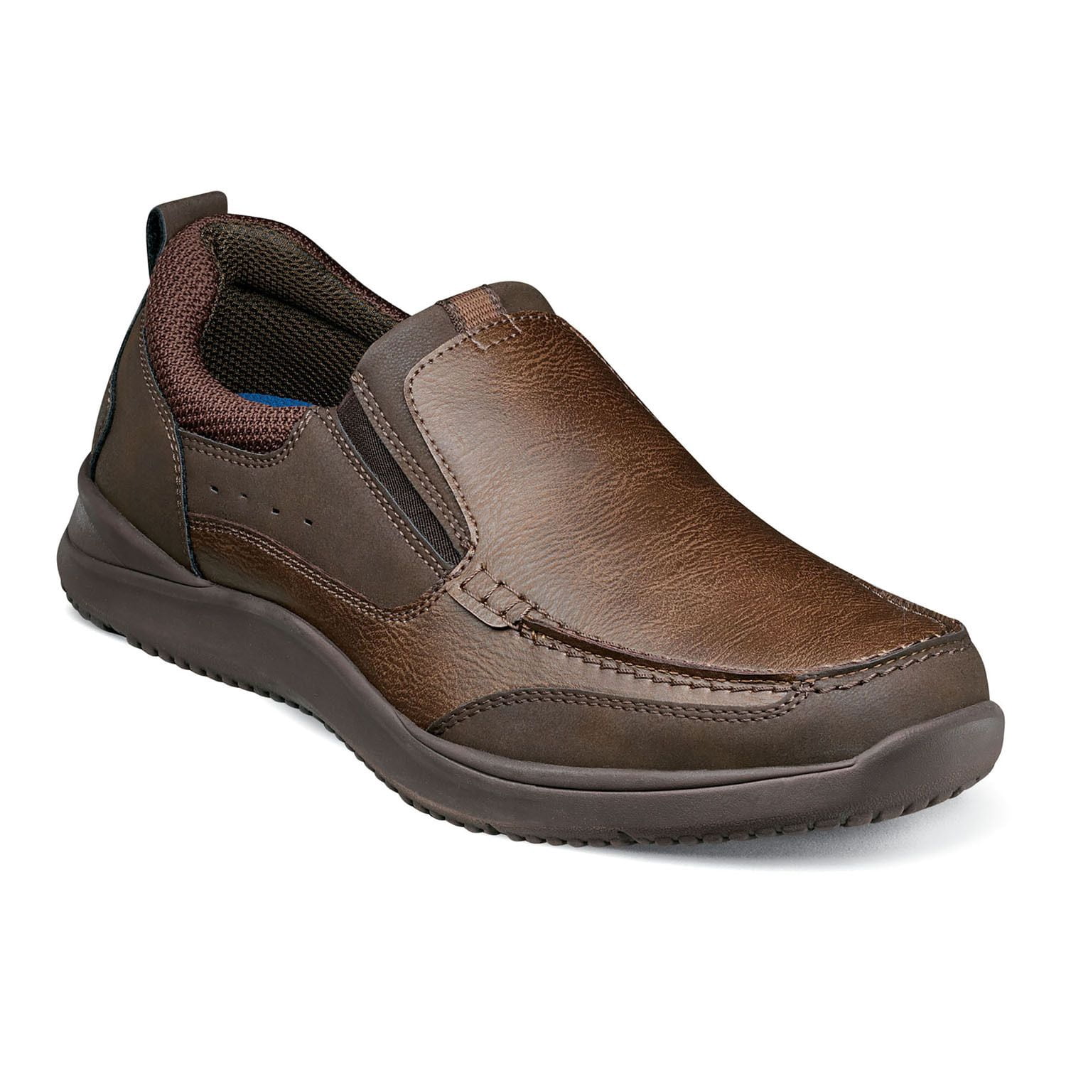 Nunn Bush Mens Conway Loafers Dark Brown