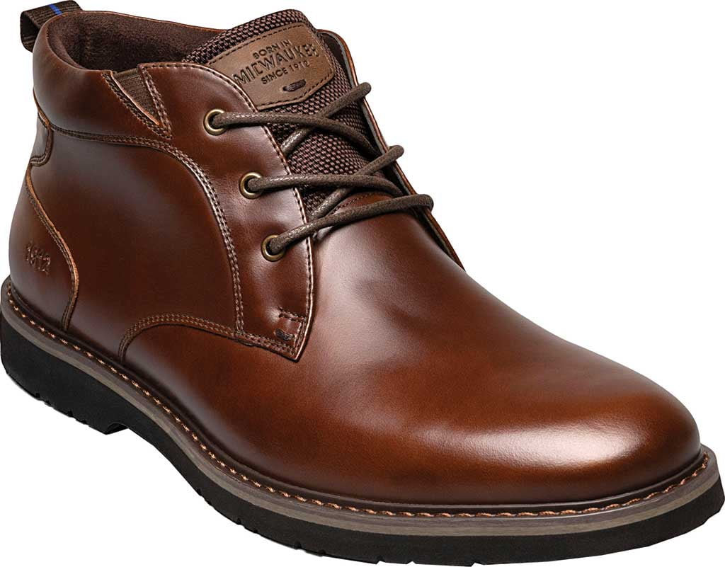 Men's Nunn Bush Denali Waterproof Plain Toe Chukka Boot Brown