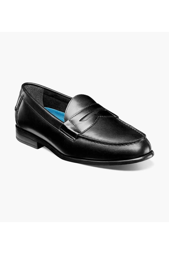Nunn Bush Drexel Moc Toe Penny Loafer Dress Shoes Black 84744-001