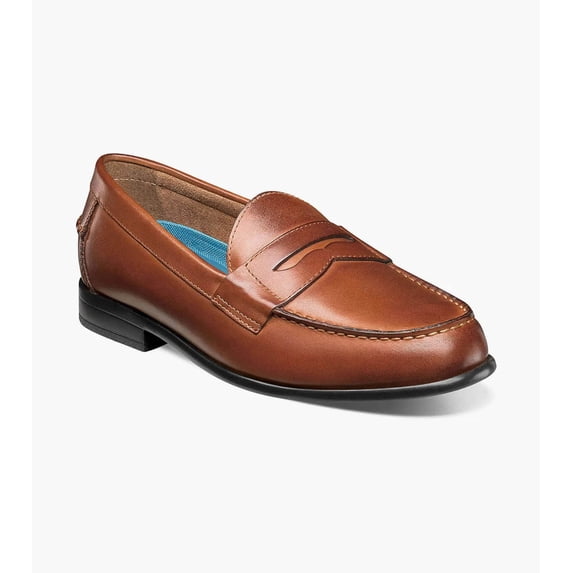 Nunn Bush Drexel Men's Moc Toe Penny Loafer, Cognac, 11W