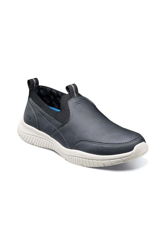 Men's Nunn Bush Kore City Pass Moc Toe Slip On Sneaker Navy 84996-410
