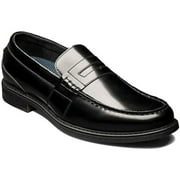 Mens Nunn Bush Lincoln Moc Toe Penny Loafer Shoes Leather Black Multi 85538-009