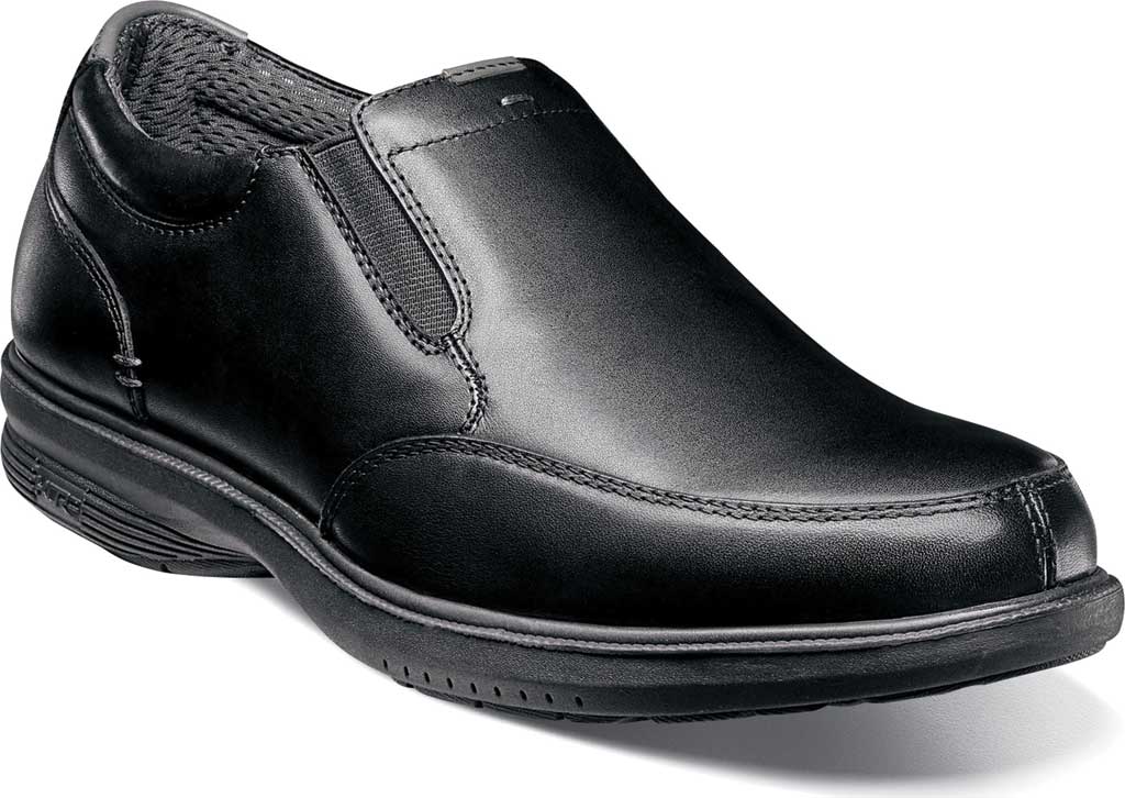 Men's Nunn Bush Myles St. Moc Toe Slip On Black Leather 10 M - image 1 of 7