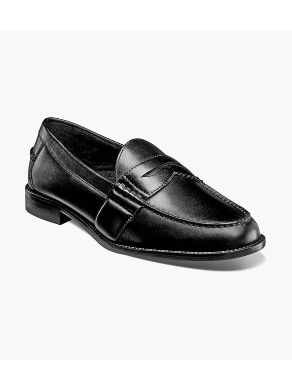 Noah Men's Moc Toe Slip On, Black, 12W