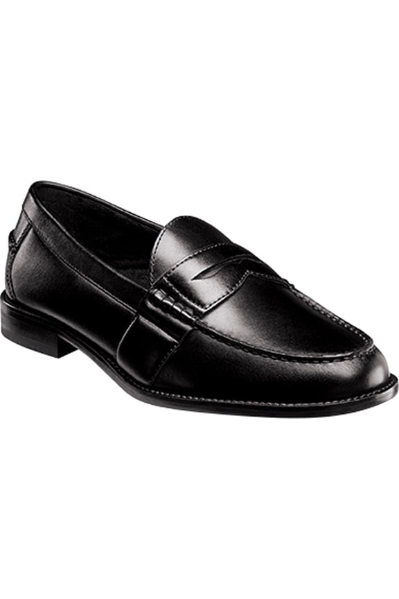 Men's Nunn Bush Noah Beef Roll Penny Loafer Black Leather 9 M