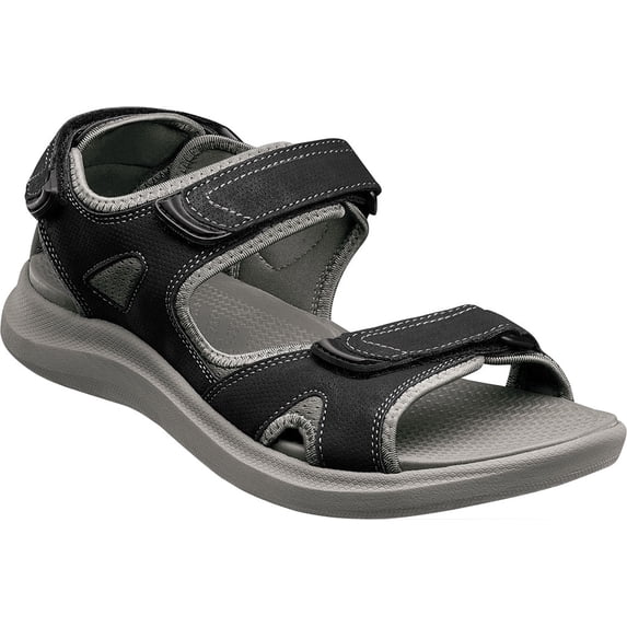 Men's Nunn Bush Rio Vista River Sandal Black Multi Leather 12 W