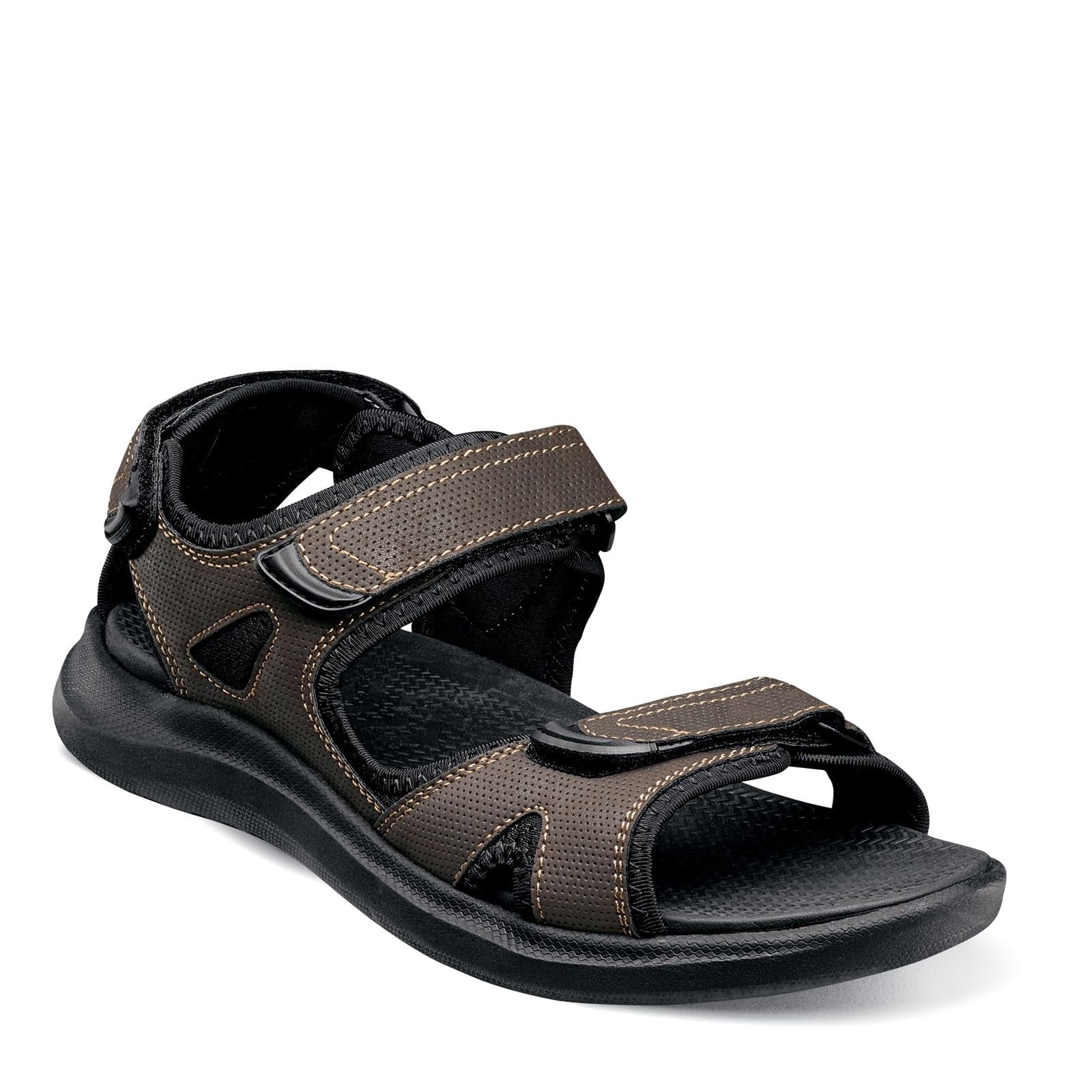 Nunn Bush Men\'s Rio Vista 3 Strap River Sandal Water Shoe, Brown,11 M US Rio Vista Three Strap River Sandal Men main image 2