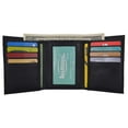 thumbnail image 1 of Men's Nylon Black Classic Trifold Credit Card ID Wallet with Leather Interior, 1 of 9