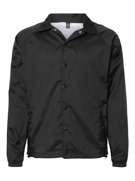 Men's Nylon Coaches Jacket - BLACK - 3XL