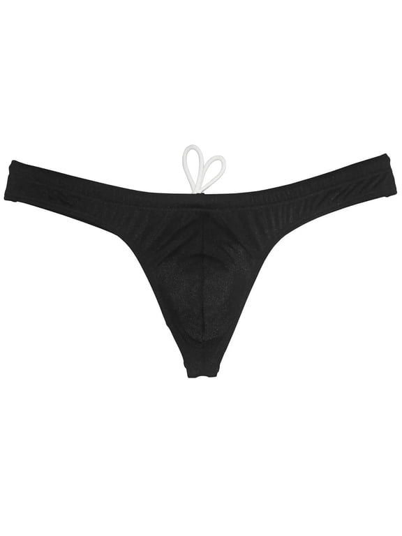 Men's Nylon Micro Bikini Briefs Breathable Checkered Spandex Underwear with Pouch Sensual Lingerie Tangas Dark Green M