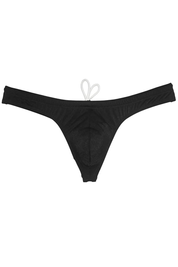 Men's Nylon Micro Bikini Briefs Breathable Checkered Spandex Underwear with Pouch Sensual Lingerie Tangas Dark Green M