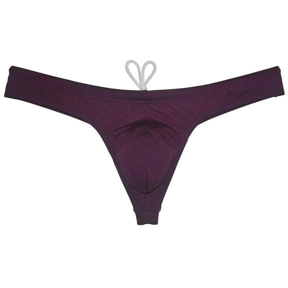 Men's Nylon Micro Bikini Briefs Breathable Checkered Spandex Underwear with Pouch Sensual Lingerie Tangas Light Blue XL