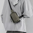 thumbnail image 1 of Men's Nylon Shoulder Bag, Casual Crossbody Travel Chest Bag, Large Capacity Multifunctional Satchel for Outdoor, Work, College, Multiple Colors, 19x13x7cm, 1 of 6