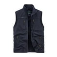 thumbnail image 1 of Men's Nylon/Spandex Casual Vest - Multi-Pocket, Solid Color, for Fall and Winter, 1 of 3