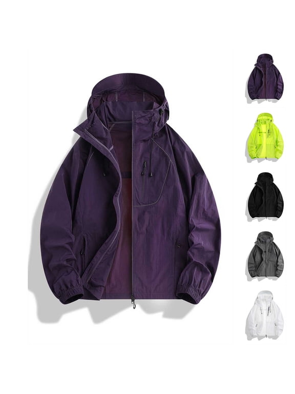 Men's Nylon Spandex Jacket | Hoodie With Zipper Pockets Long Sleeve Hooded Pullover Lightweight Breathable Casual Outdoor Walking Travel Work Streetwear Father's Day | Zenithor,Black L