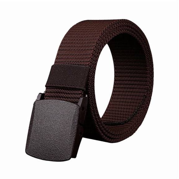 Men's Nylon Work Belts - Breathable Webbing Canvas Belt with Plastic Buckle, Easy Trim