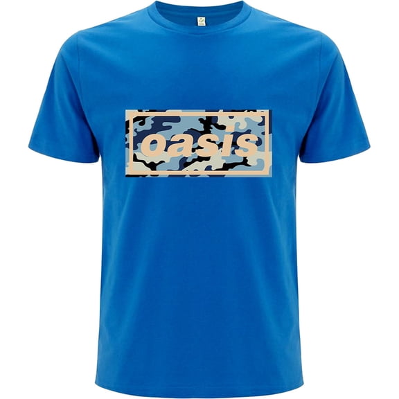 Men's Oasis Camo Logo T-shirt Large Blue