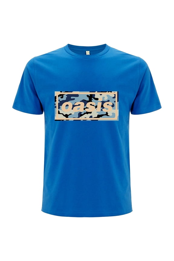 Men's Oasis Camo Logo T-shirt Small Blue