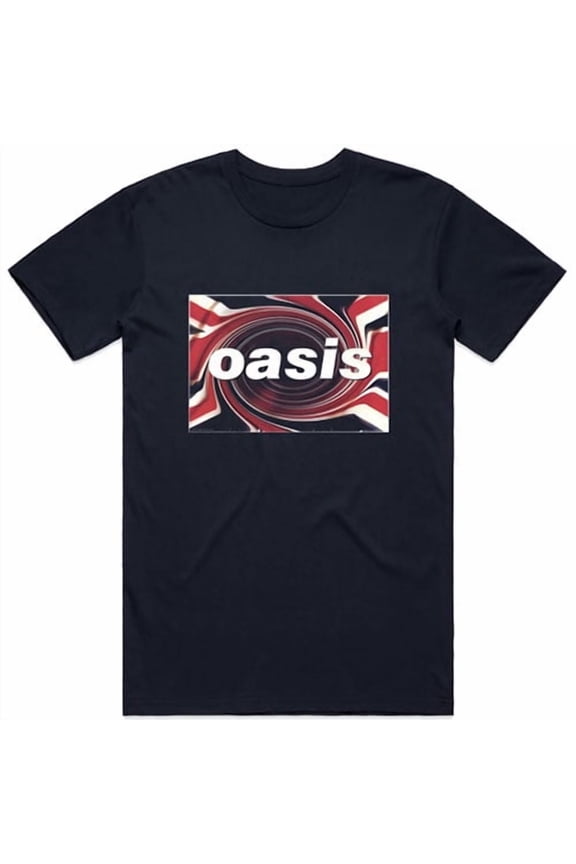 Men's Oasis Union Jack T-shirt Small Blue
