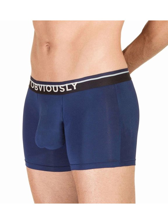 Men's Obviously A00-1C PrimeMan AnatoMAX 3 Inch Boxer Brief (Navy 2XL)