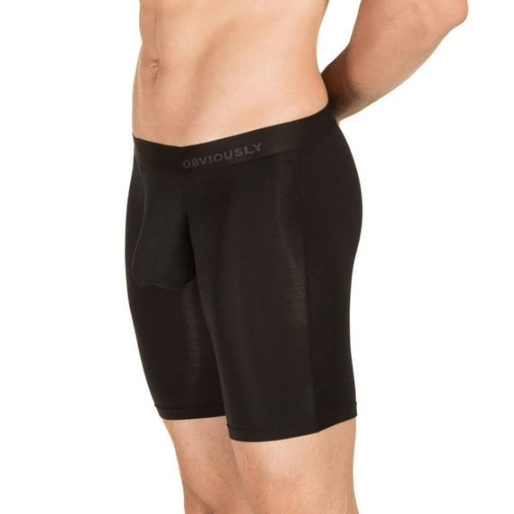 Men's Obviously A01-1A PrimeMan AnatoMAX 9 Inch Boxer Brief (Black 3XL)